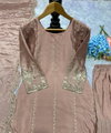 Tew Chinon Silk With Havy Embroidery Work Top With Sarara Dupatta Wholesale In India